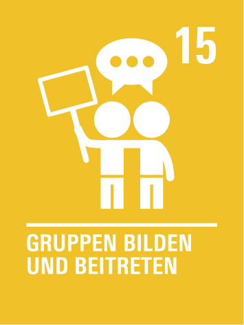Kinderrecht 15 – Treffen und Gruppen:
Kinder dürfen sich mit anderen Kindern treffen und Gruppen oder Vereine bilden.