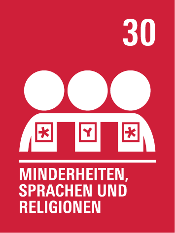 Kinderrecht 30 – Sprache, Kultur und Religion:
Kinder, die zu einer Minderheit gehören, dürfen ihre eigene Sprache, Kultur und Religion leben.