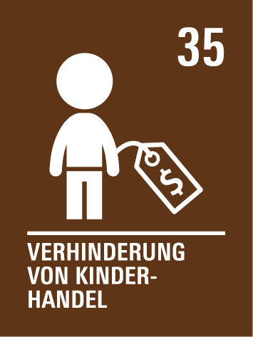 Kinderrecht 35 – Schutz vor Kinderhandel:
Kinder dürfen nicht verkauft, entführt oder für andere Zwecke gehandelt werden.